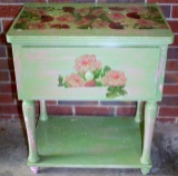 1-Drawer Painted Side Table