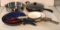 Assorted Frying Pans and Pans: (2) Red/Blue