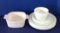 Assorted White Corning Ware Dishes and White