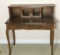 Writing Desk with Cabriole Legs, Brass Hardware,