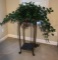 Metal Plant Stand and Artifical Greenery