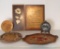 Assorted Wooden Trays, Wall Art and Souvenirs