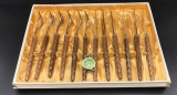 Eichenlaub 12 Pc. Knife and Fork Set with Carved