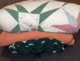 Salmon Lamont House Full/Queen Coverlet, 100%