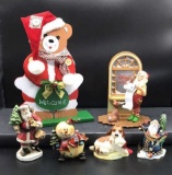 Assorted Christmas Decor: Santa Bear with