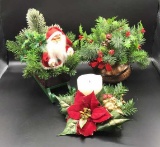 Assorted Christmas Decor: Santa in Sleigh