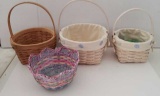 (4) Assorted Easter Baskets