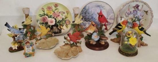 Assorted Collectible Birds & Plates