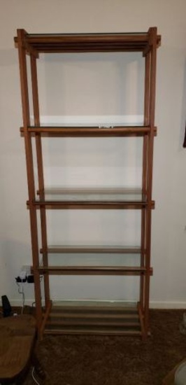 5-Shelf Display w/Glass Shelves