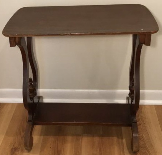 Vintage Side Table - 23 1/4" x 14", 23"H