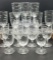 (15) Pieces of Etched Glass Stemware