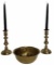 (2) Baldwin Brass Candlesticks 8 1/4” H Each and