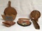 Assorted  Decorative Wood Items Including Shell,