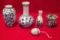 Assorted Signed Chinese Vases, Ginger Jar, etc.: