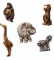 (5) Plastic Animal Wall Hangings