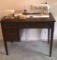 Vintage Singer Sewing Machine Table with Singer