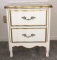 French Provincial Style 2-Drawer Night Stand