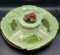 (6) Piece USA Pottery Serving Dish w/Lazy Susan