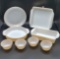 (8) Pieces Fire King Peach Luster Dishes: (4)