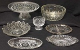 Assorted Glassware Including: 11” Cake Stand,