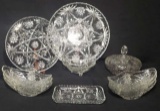 Assorted Early American Prescut Glass Including:
