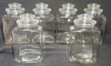 (6) Glass Canisters