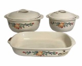 (3) Pieces of Corelle Coordinates Stoneware: