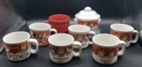 (6) Campbell's Soup Mugs, Sugar Dish, etc