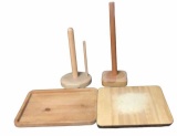 Assorted Kitchen Wooden Items: