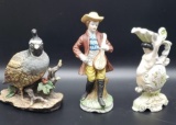 (3) Bisque Figurines