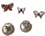 Assorted Butterfly and Shell Wall Hanging