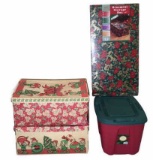 Christmas Storage Boxes: (1) Plastic (3)