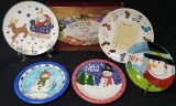 (6) Assorted Christmas Serving Plates/Platters