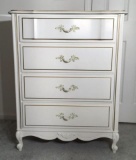 French Provincial Style 4-Drawer Chest