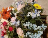 Box of Artificial Flowers