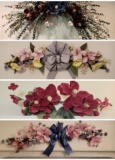 (4) Artificial Floral Swags