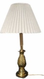 Solid Brass Table Lamp - 18 1/2