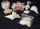 Box of assorted Shells and Decorative Shell Items