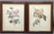 (2) Framed Lithographs--9 3/4