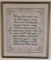 Framed Needlework--Irish Blessing--16 1/2