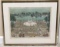 Framed Hand-Colored Etching 