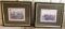 (2) Framed and Double Matted English Hunt Scenes