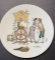 Sarreguemines Wheat Plate: to richard in cupid's