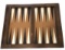 Backgammon Table with 14 Checkers, Shaker and Dice