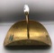 Brass Fireplace Log Holder Delft Porcelain