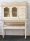 Primitive Painted Cabinet with (2) Glass