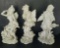 (3) Resin Angel Figurines