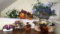 (9) Artificial Flower Arrangements
