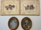 (2) Oval Wood Frames 3”x 4” and (2) “Colorplak”