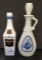 (2) Blue & White Liquor Decanters - 13 1/4” H